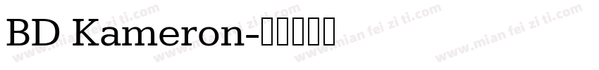 BD Kameron字体转换